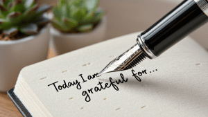 Journaling thoughts creates the mental clarity needed for a perfect morning routine.