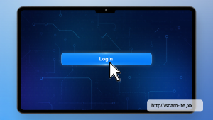 Hovering over links helps you spot a phishing scam by revealing the fake URL before you click.
