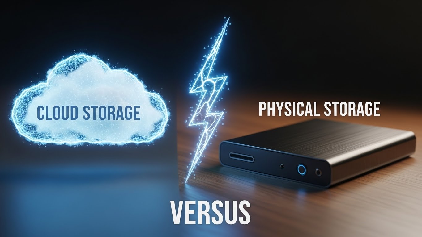 A comparison guide for cloud storage vs external drive to help you choose the best backup method.