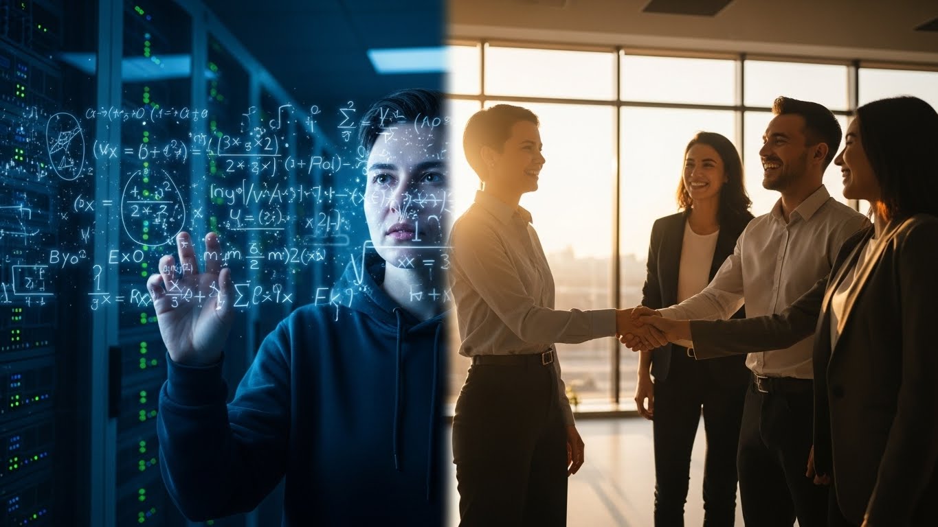 A visual comparison of the different outcomes in the emotional intelligence vs IQ debate.