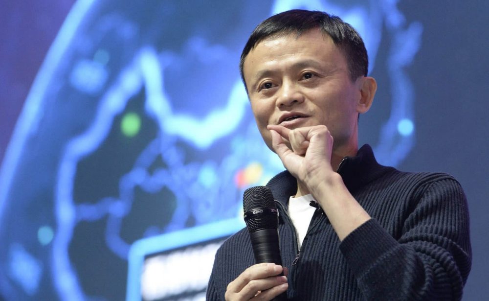 Jack Ma speaking on stage, illustrating the ultimate Jack Ma success story from teacher to tycoon.